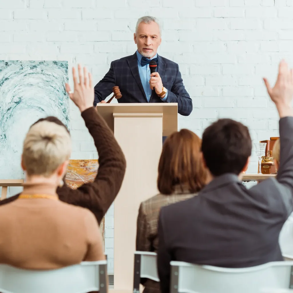 selective focus of auctioneer