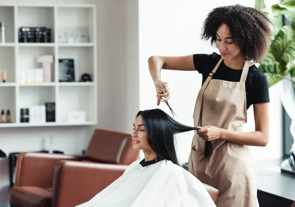 young black hairdresser
